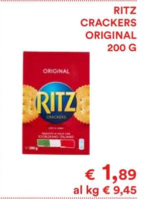RITZ CRACKERS ORIGINAL 200 G