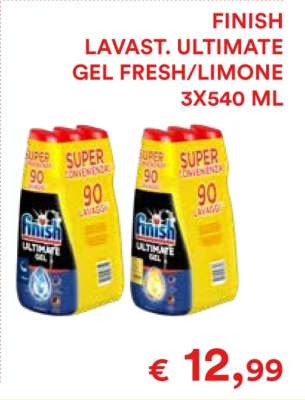 FINISH LAVAST. ULTIMATE GEL FRESH/LIMONE 3X540 ML