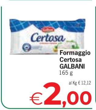 Formaggio Certosa GALBANI