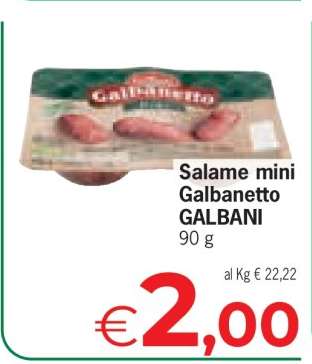 Salame mini Galbanetto