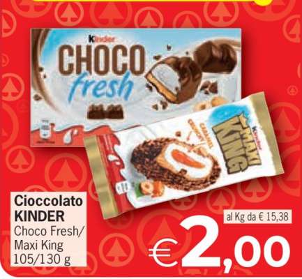 CIOCCOLATO KINDER