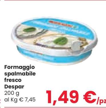 Formaggio spalmabile fresco DESPAR