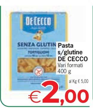 Pasta s/glutine DE CECCO