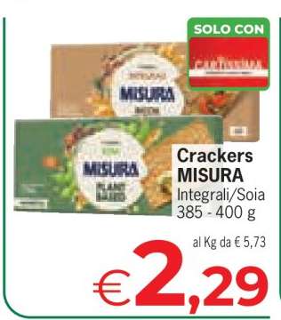 CRACKERS MISURA