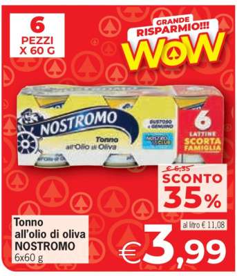 Tonno all'olio di oliva Nostromo