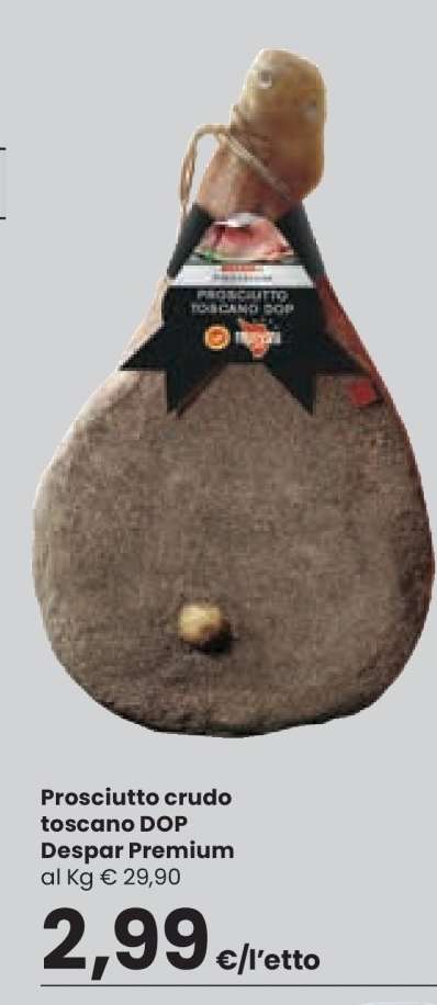 PROSCIUTTO CRUDO TOSCANO DOP