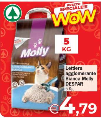 Lettiera agglomerante Bianca Molly DESPAR