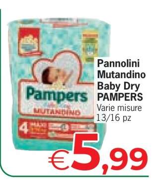 PANNOLINI, MUTANDINO BABY-DRY PAMPERS