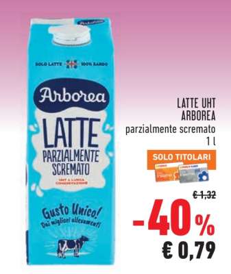 LATTE UHT ARBOREA