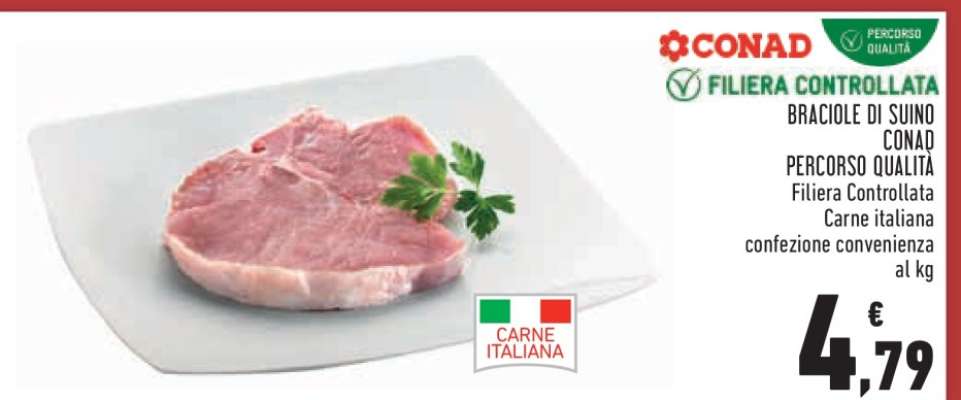 BRACIOLE DI SUINO CONAD