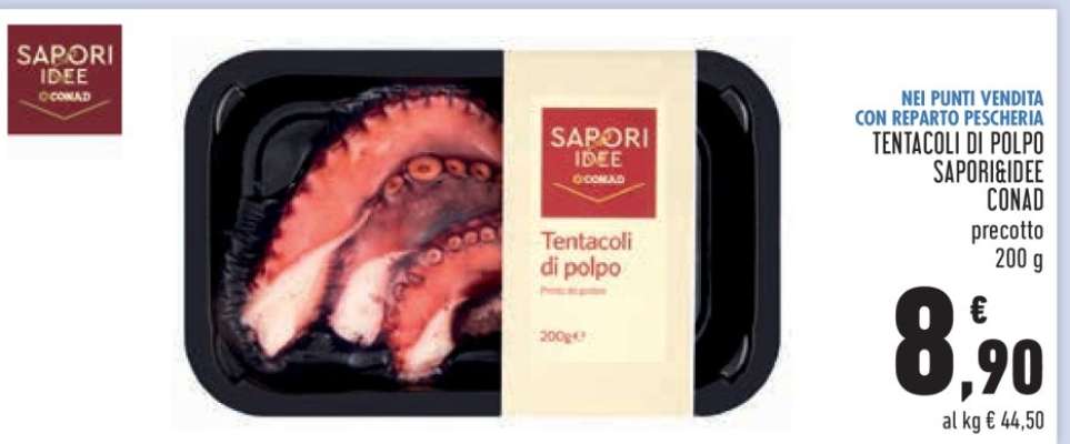Tentacoli di polpo SAPORIDEE CONAD