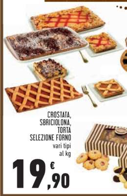 CROSTATA, SBRICIOLONA, TORTA SELEZIONE FORNO