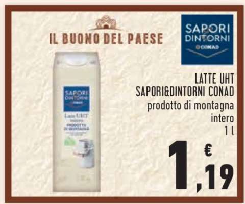 LATTE UHT SAPORI&DINTORNI CONAD