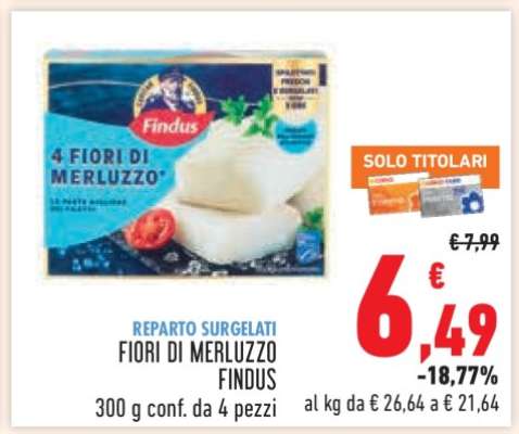 FIORI DI MERLUZZO FINDUS