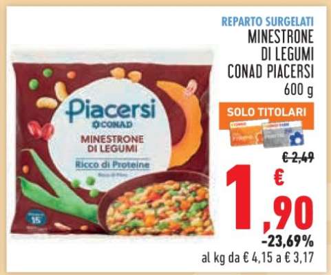 MINESTRONE DI LEGUMI CONAD PIACERSI