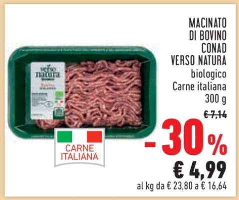 MACINATO DI BOVINO CONAD VERSO NATURA
