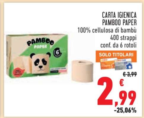 CARTA IGIENICA PAMBOO PAPER