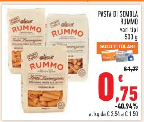 PASTA DI SEMOLA RUMMO