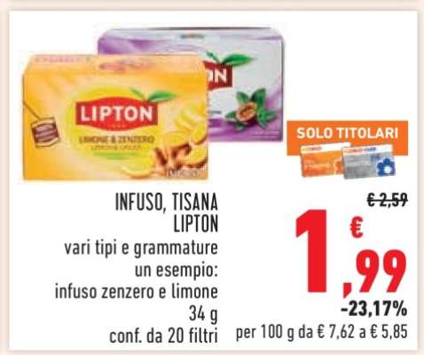 INFUSO, TISANA LIPTON