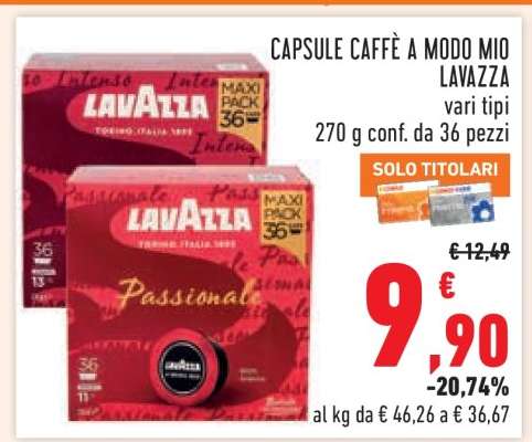 CAPSULE CAFFÈ A MODO MIO LAVAZZA