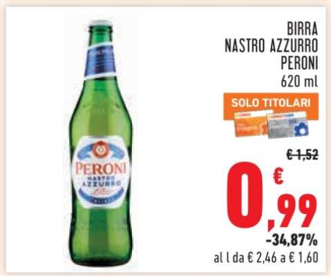 Birra Nastro Azzurro Peroni