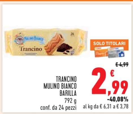 TRANCINO MULINO BIANCO BARILLA