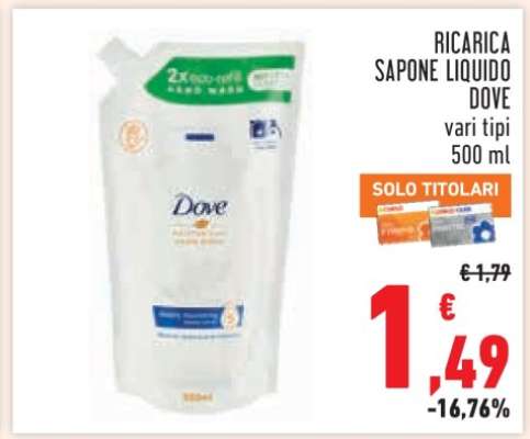 RICARICA SAPONE LIQUIDO DOVE