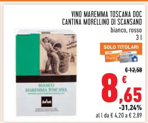 Vino Maremma Toscana DOC Cantina Morellino di Scansano