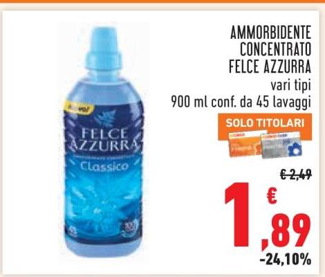 Ammorbidente Concentrato Felce Azzurra