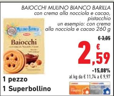 Baiocchi Mulino Bianco Barilla