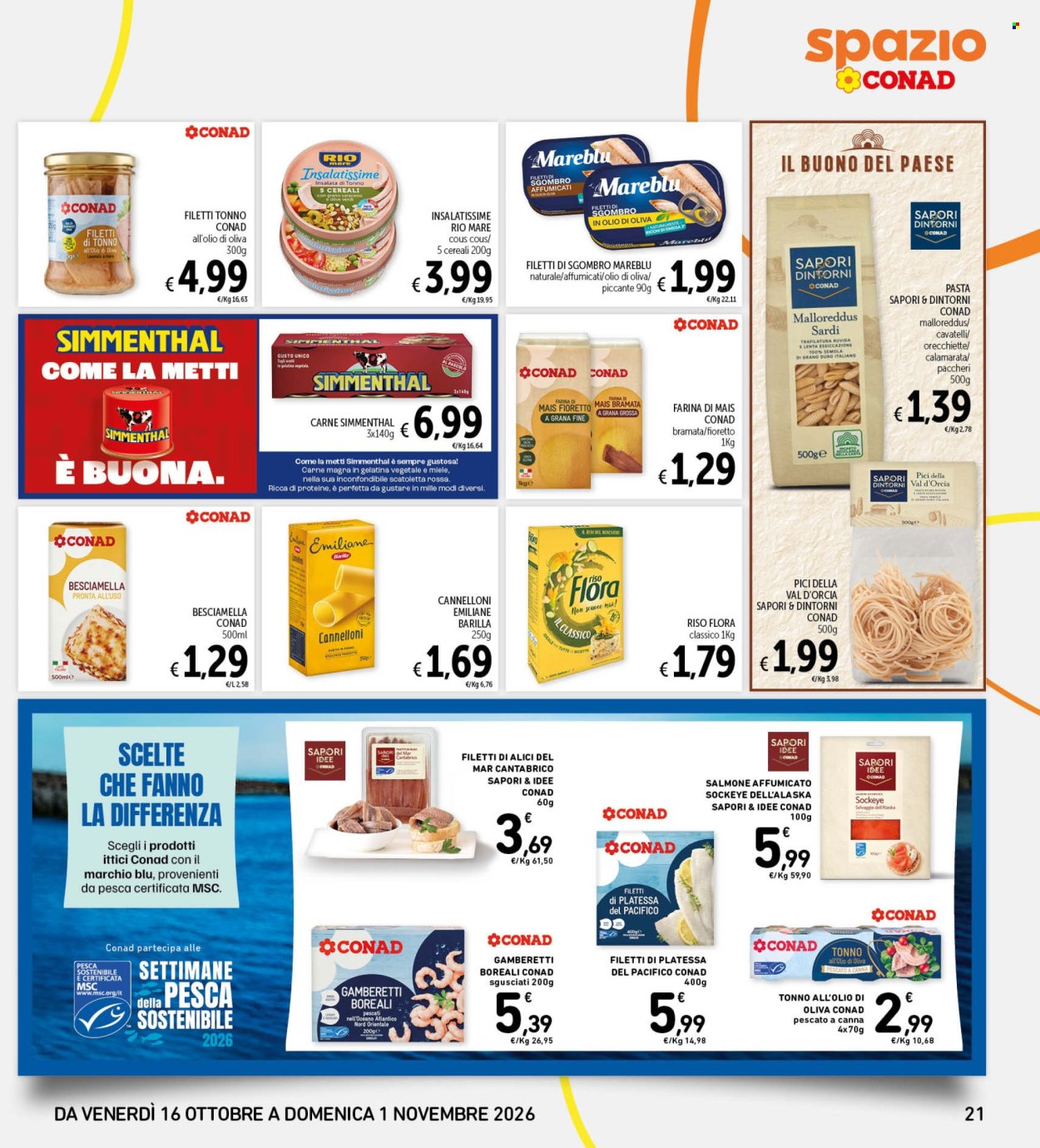 Leták Spazio Conad - 16.10.2026 - 1.11.2026. Strana 21