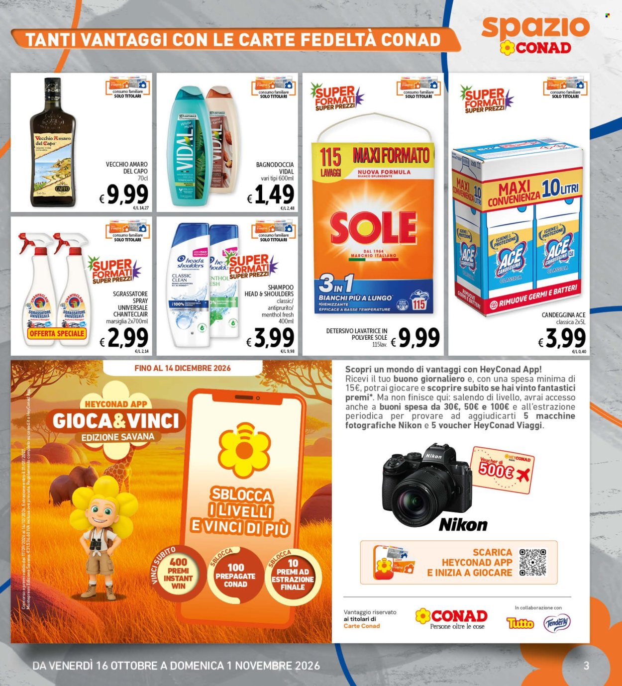 Leták Spazio Conad - 16.10.2026 - 1.11.2026. Strana 3