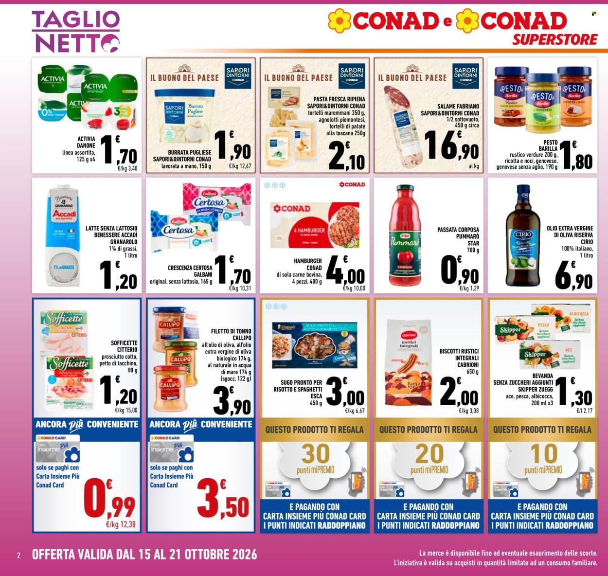Leták Conad Superstore - 15.10.2026 - 21.10.2026. Strana 2