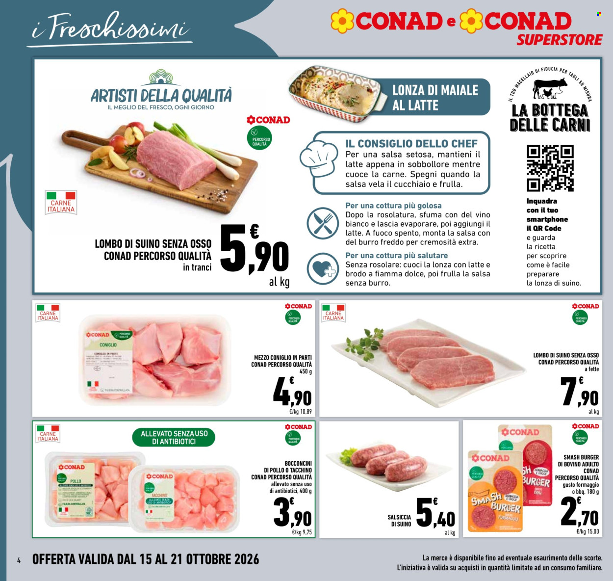 Leták Conad Superstore - 15.10.2026 - 21.10.2026. Strana 4