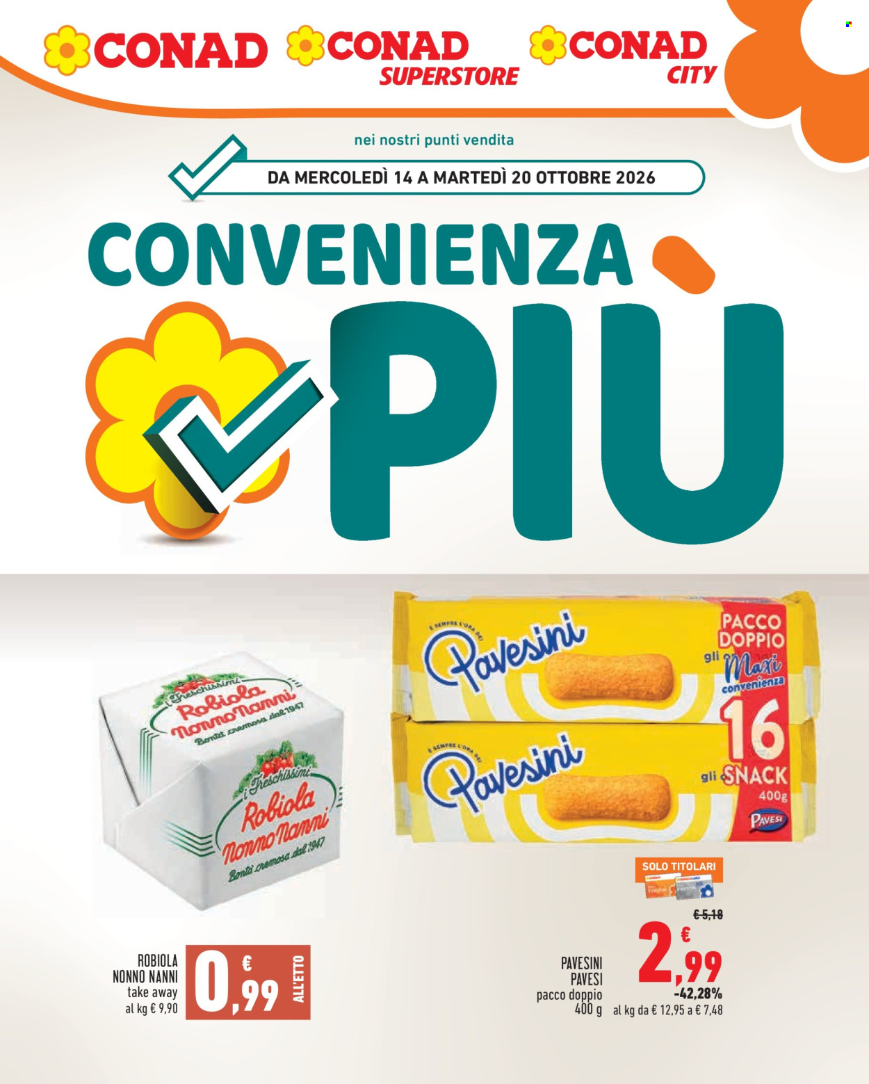 Leták Conad - 14.10.2026 - 20.10.2026. Strana 1