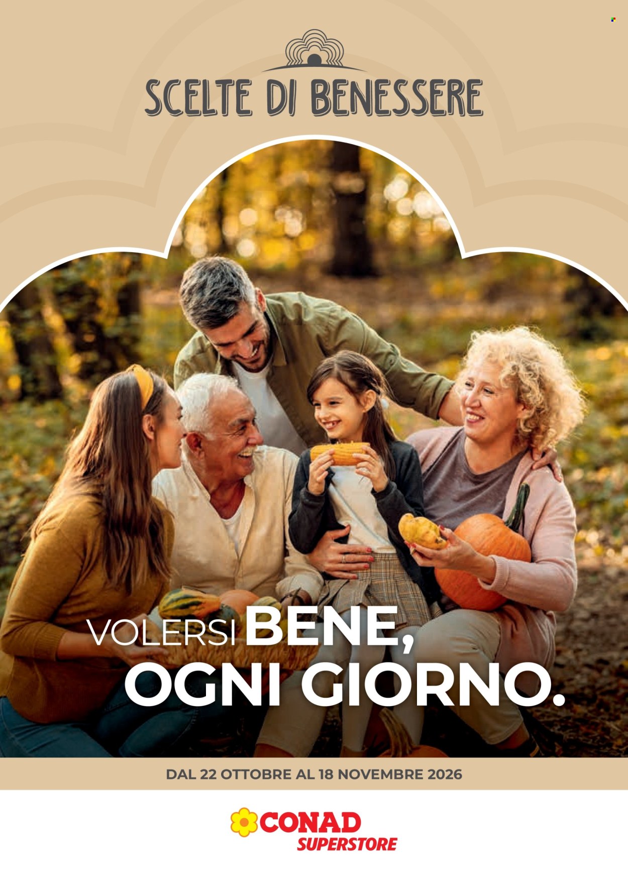 Volantino Conad - 22/10/2026 - 18/11/2026. Pagina 1