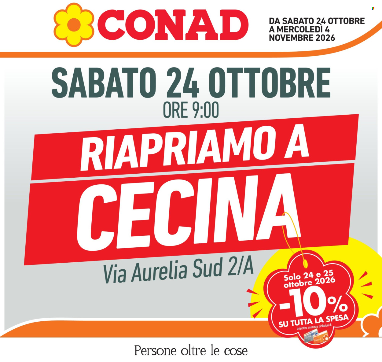 Volantino Conad - 24/10/2026 - 4/11/2026. Pagina 1