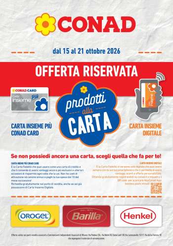 Volantino Conad - 15/10/2026 - 21/10/2026.