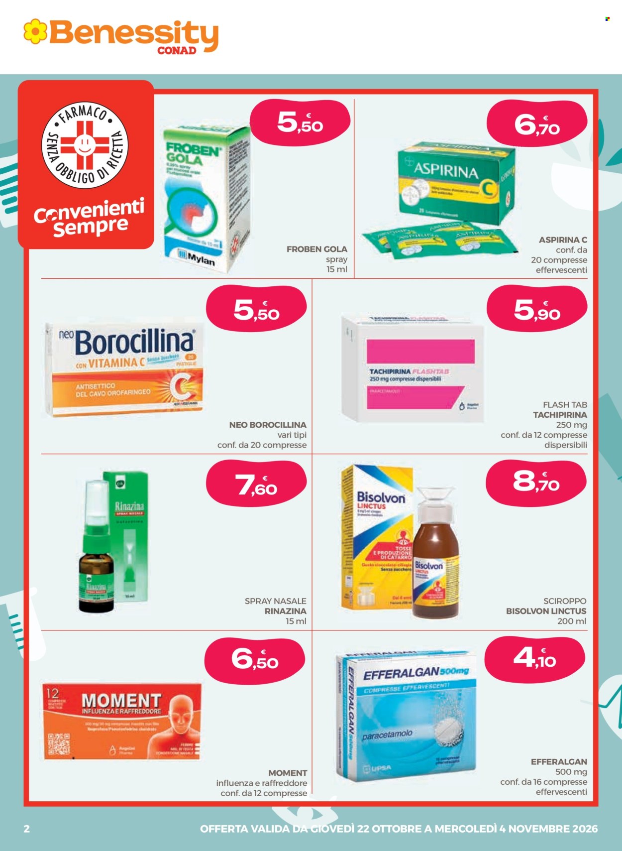 Volantino Benessity Conad - 22/10/2026 - 4/11/2026. Pagina 2