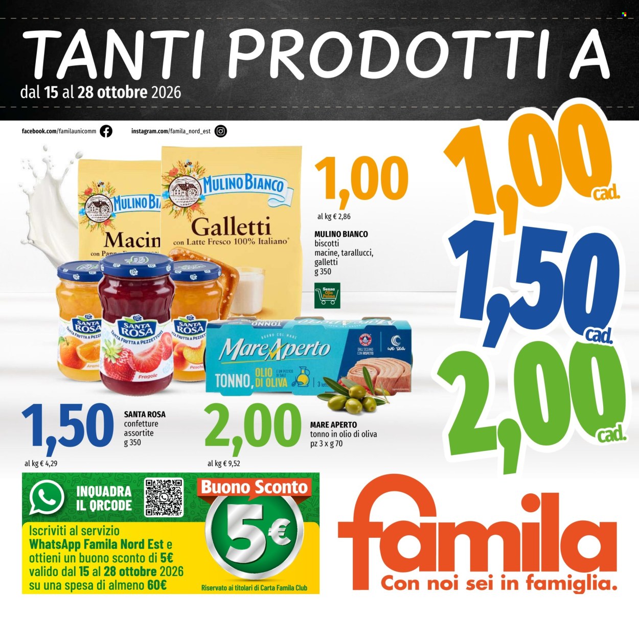 Leták Famila - 15.10.2026 - 28.10.2026. Strana 1