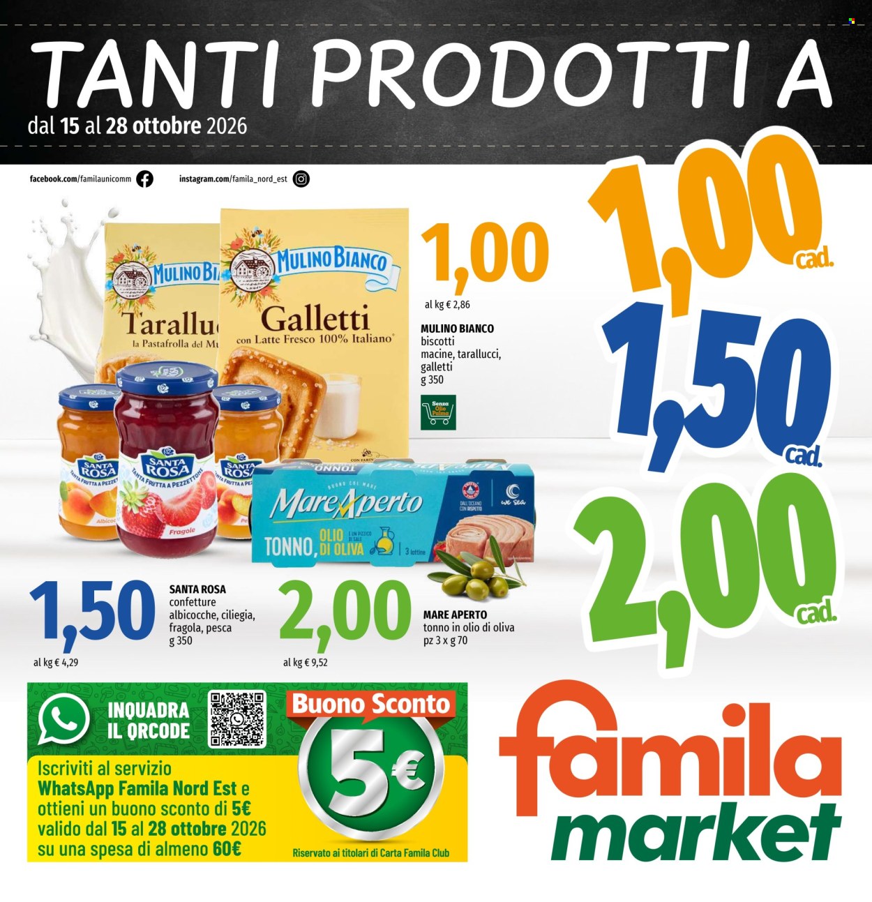 Leták Famila - 15.10.2026 - 28.10.2026. Strana 1