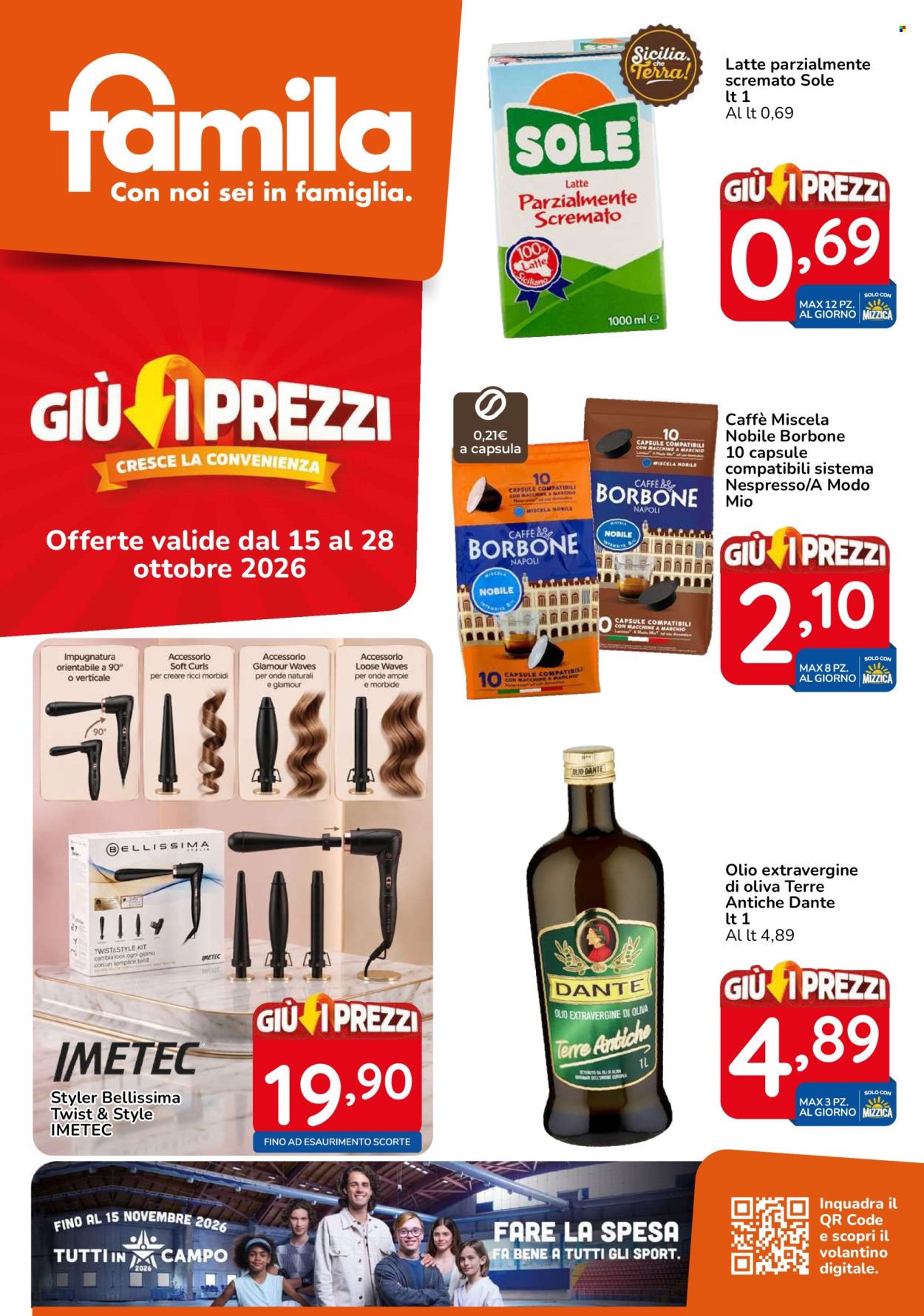 Volantino Famila - 15/10/2026 - 28/10/2026. Pagina 1