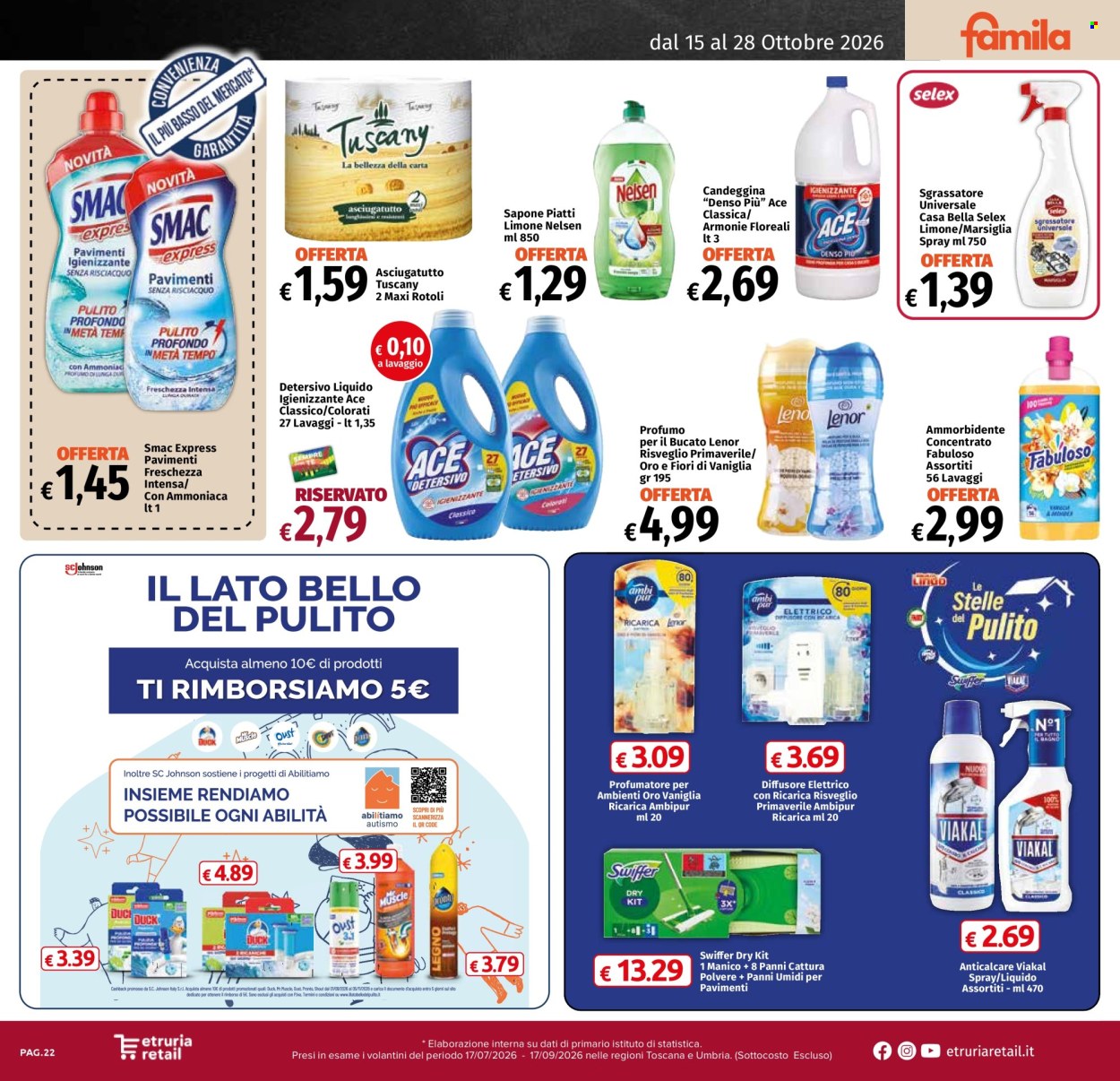 Volantino Famila - 15/10/2026 - 28/10/2026. Pagina 22
