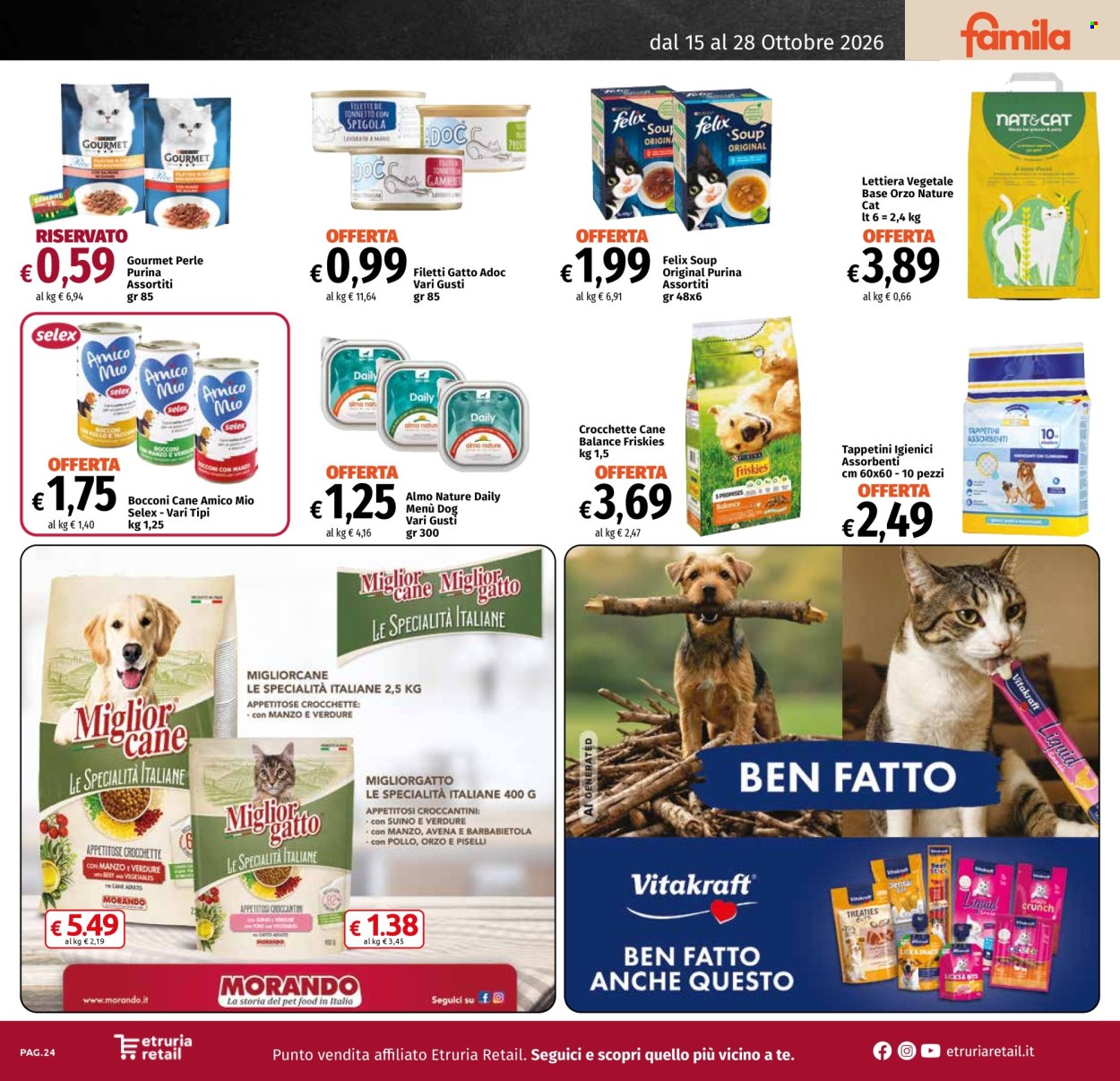 Volantino Famila - 15/10/2026 - 28/10/2026. Pagina 24