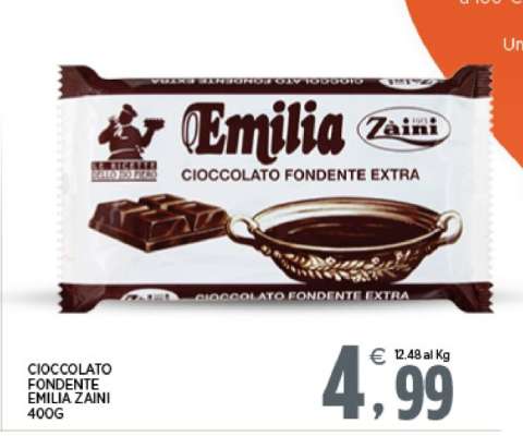 CIOCCOLATO FONDENTE EMILIA ZAINI 400G