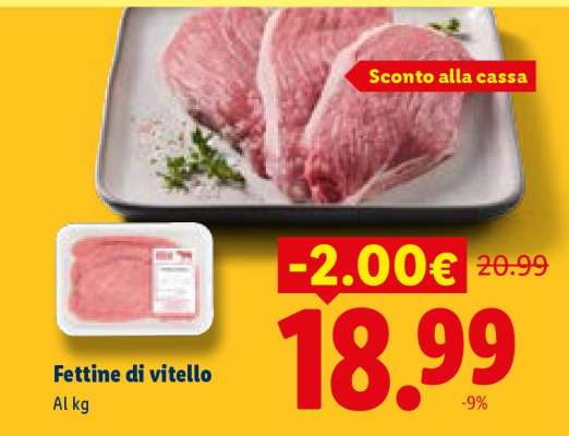 Fettine di vitello
