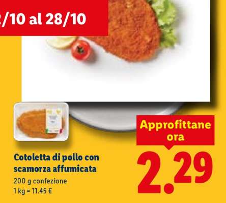 Cotoletta di pollo con scamorza affumicata