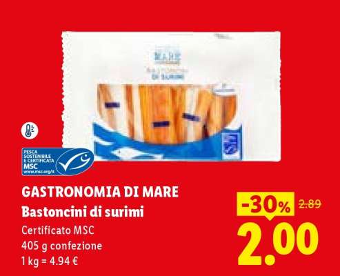 Bastoncini di surimi