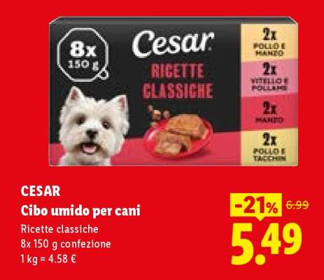 Cesar Cibo umido per cani