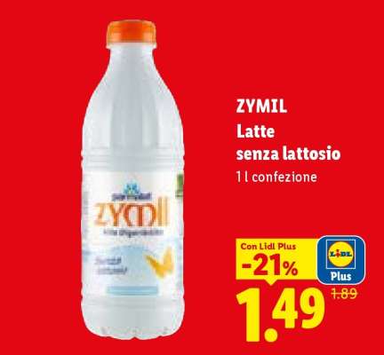 ZYMIL Latte senza lattosio